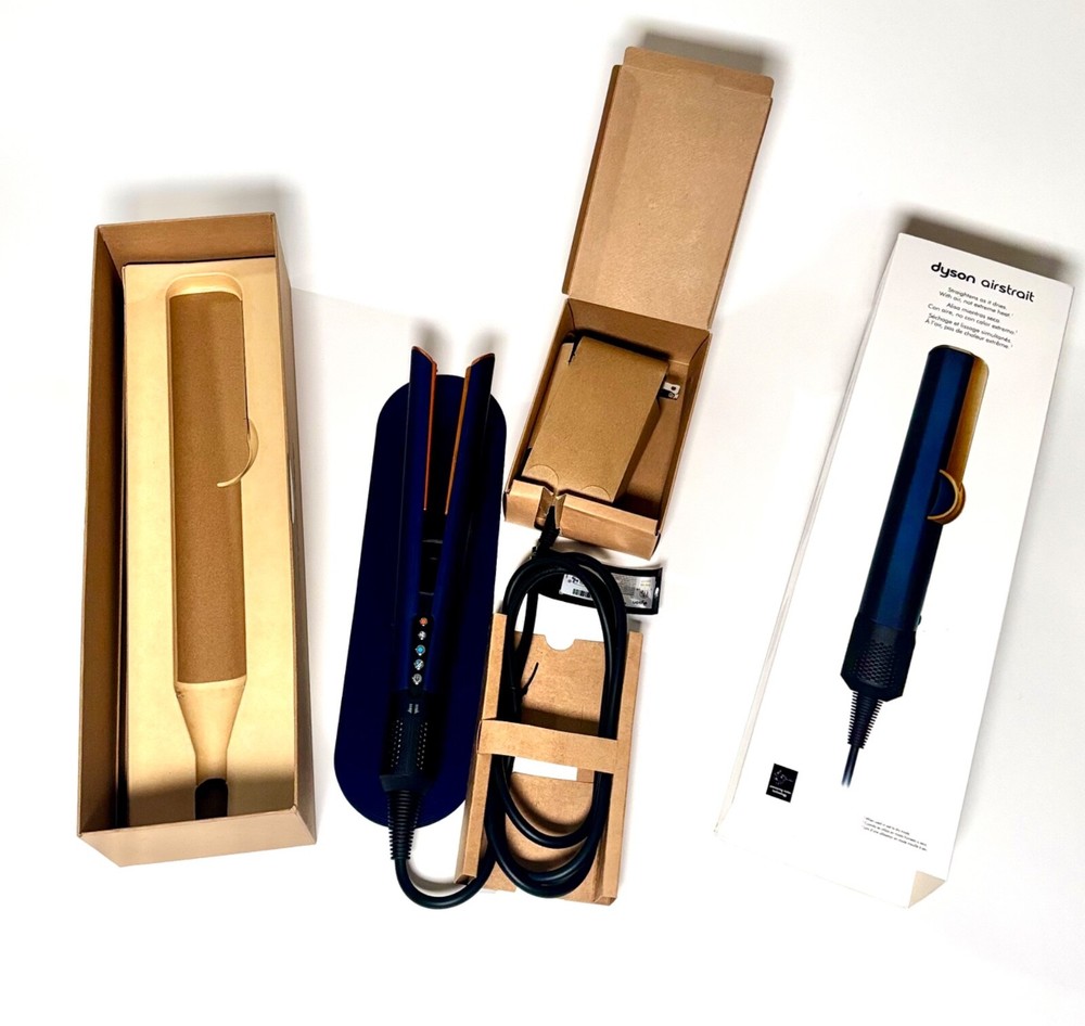 Dyson Airstrait Straightener Prussian Blue Copper Hair Styler