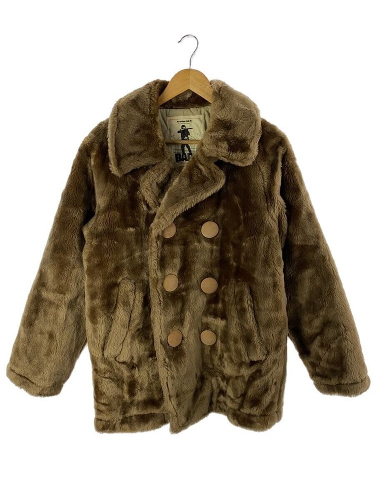 Bape OG Nigo Era Faux Fur Pea Coat Size S 48cm Width 78cm Length