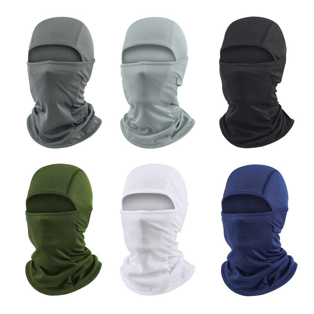 6 Pack UV Protection Summer Balaclava Breathable Sun Hood Face Mask