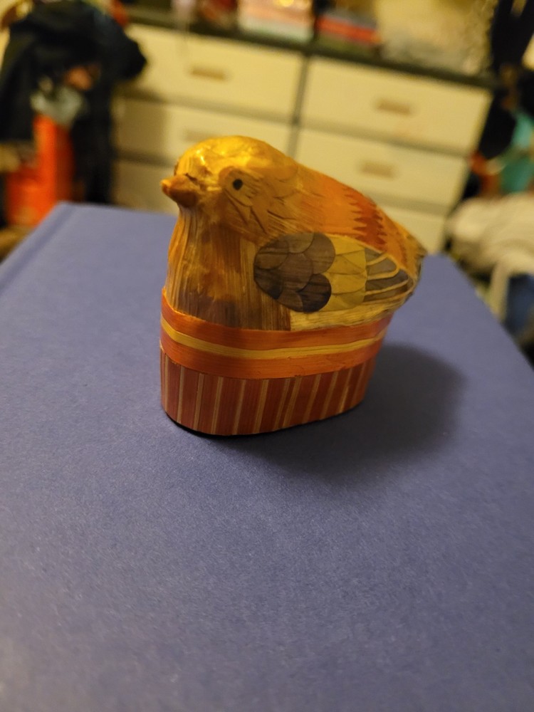 Vintage Brass Bird Holder for Wall or Shelf Display