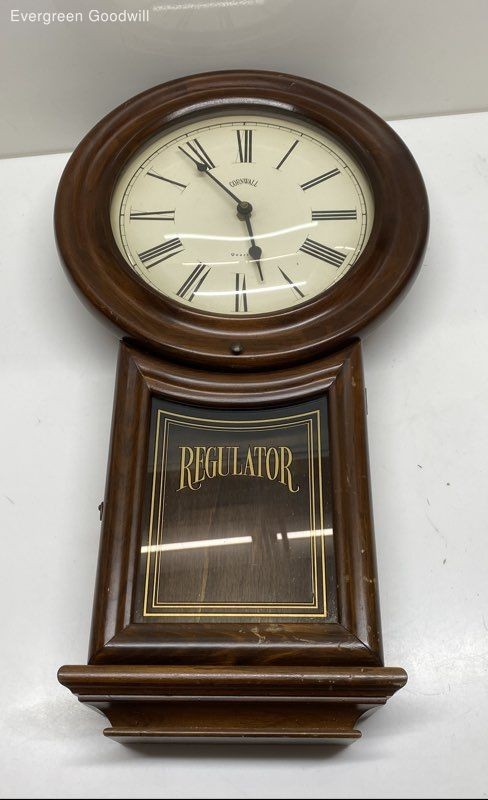 Cornwall Vintage Wall Clock with Silent Regulator Movement
