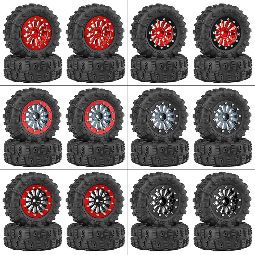 4 PCS 1.3”Tire Wheel For Traxxas 1/18 TRX4M RC Crawler Car Upgrade Accessories