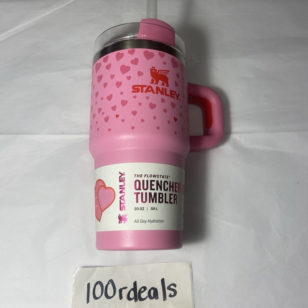 Stanley 20oz Sweet Hearts H2.0 Handle Tumbler with Straw - Details Inside