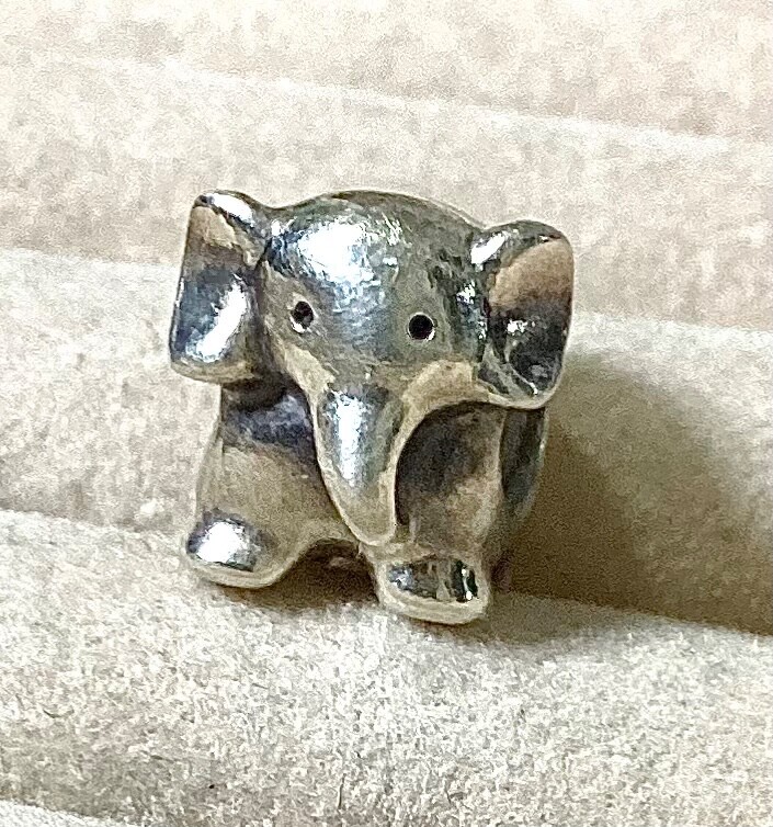Pandora S925 Silver Standing Elephant Charm VGC Animal Jewelry Gift