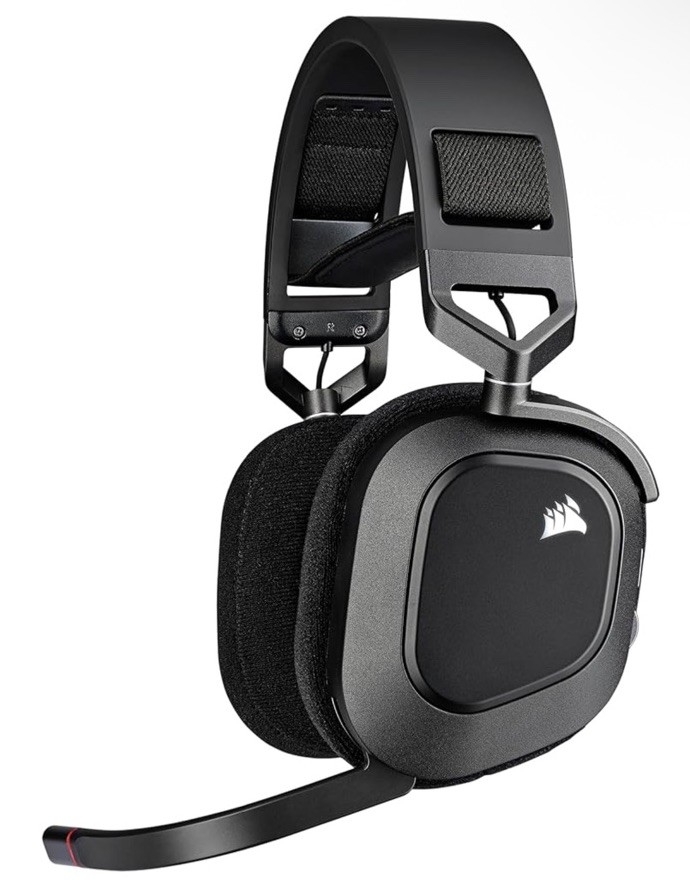 Corsair HS80 RGB Wireless Multiplatform Gaming Headset - Dolby Atmos