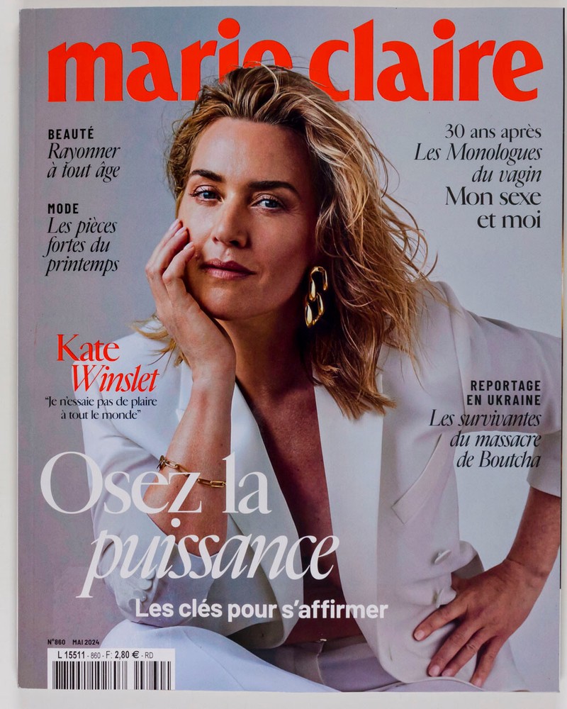 Kate Winslet Ukraine Beauty French Fashion Mode - MARIE CLAIRE FRANCE MAGAZINE