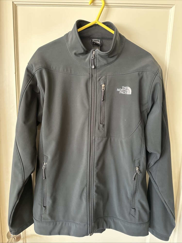 The North Face Men’s XL Black Apex Soft Shell Fleece Jacket Full Zip Performance