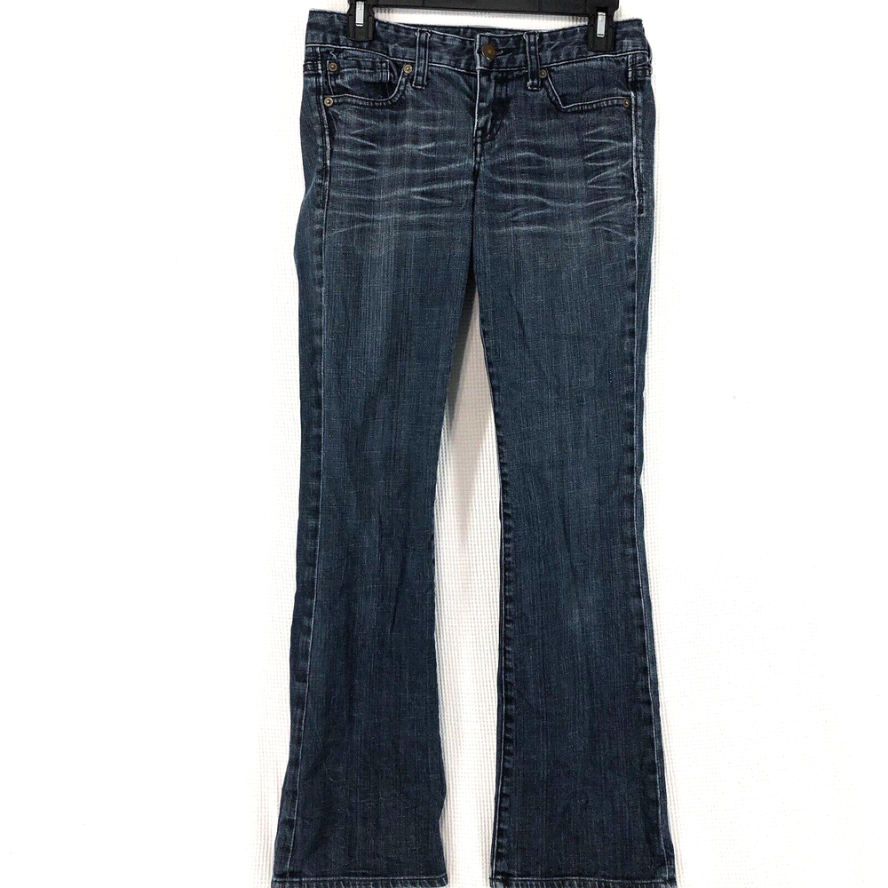 Express jeans women’s 2 blue denim boot cut whiskering stretch