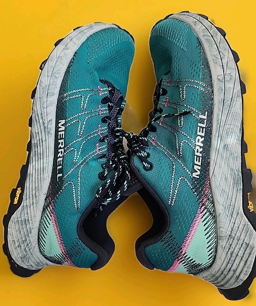 Merrell Womens Moab Flight Hiking Shoes Marine Size 9 US Excellent Condition