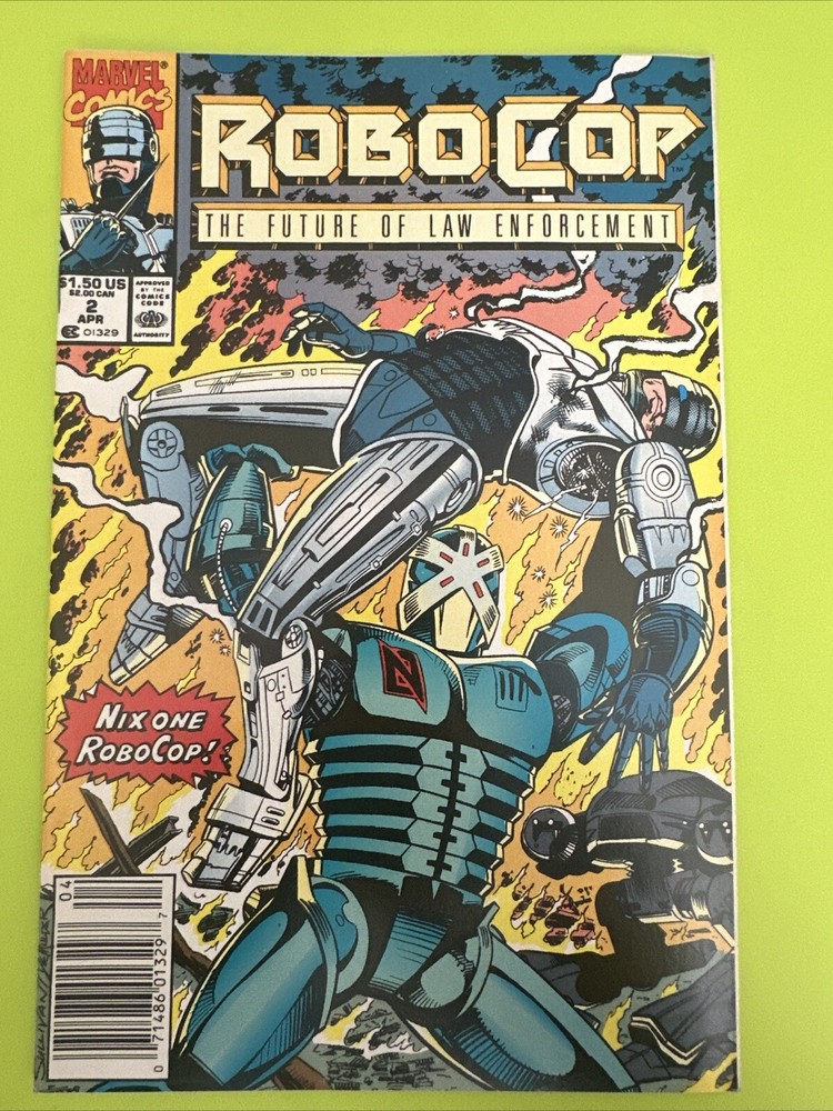 RoboCop #2 (Marvel Comics Book 1990) The Future Of Law Enforcement, Vintage