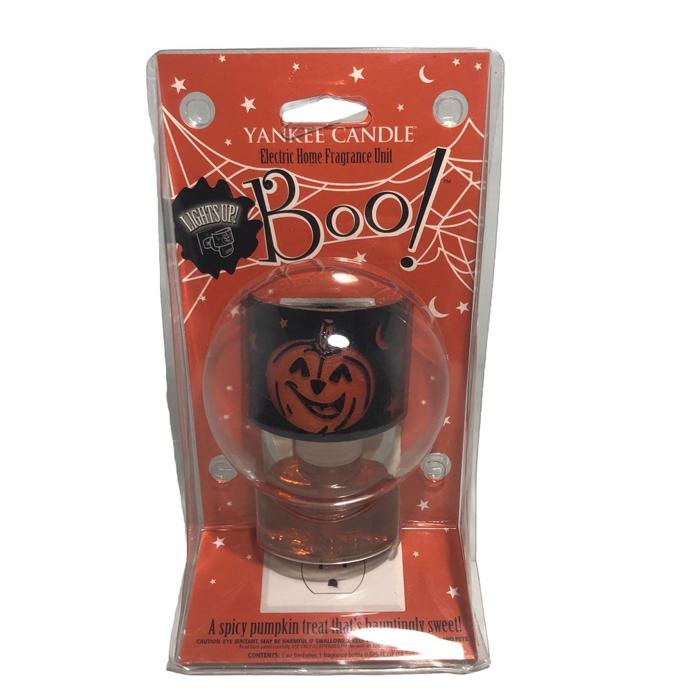 Yankee Candle Boo! Electric Home Fragrance Plug In NEW VERY RARE Spicy Pumpkin
