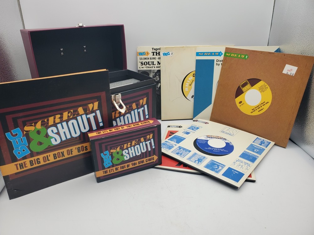 Beg Scream & Shout: The Big Ol' Box of '60s Soul Box Set, Rhino Records (No CDs)