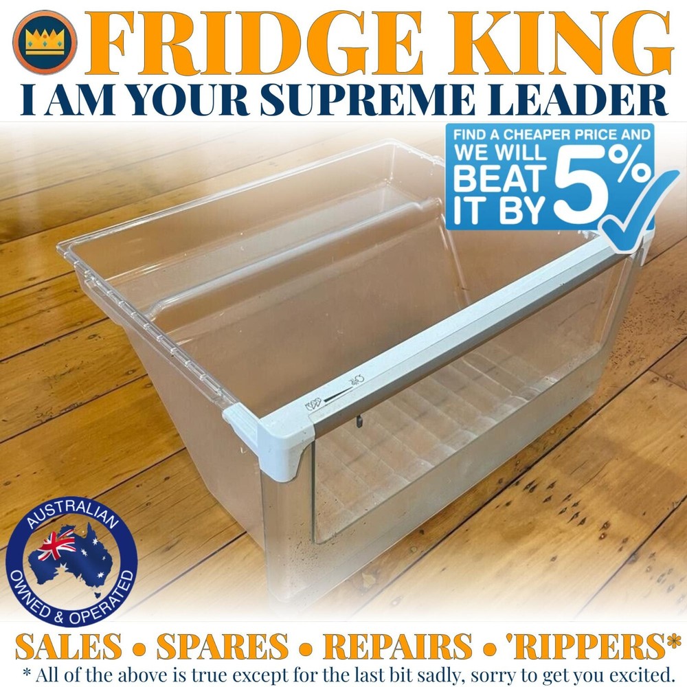 1452714 1452715 Westinghouse fridge LOWER crisper bottom base bin facia WSE6970