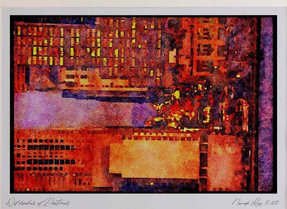 NY New York 244041 Midtown 42nd Street A3 Watercolour print