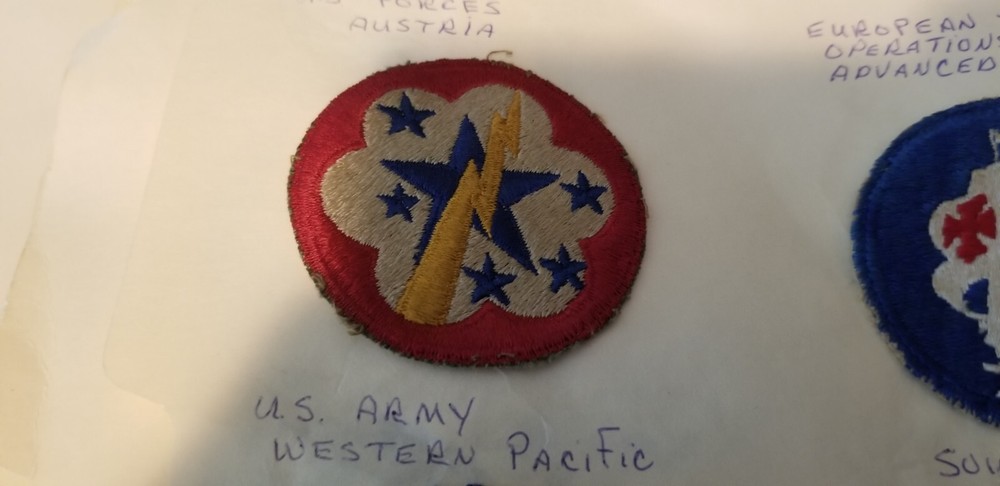 US Army Military Patch U.S Army Western Pacific Id#fg67.