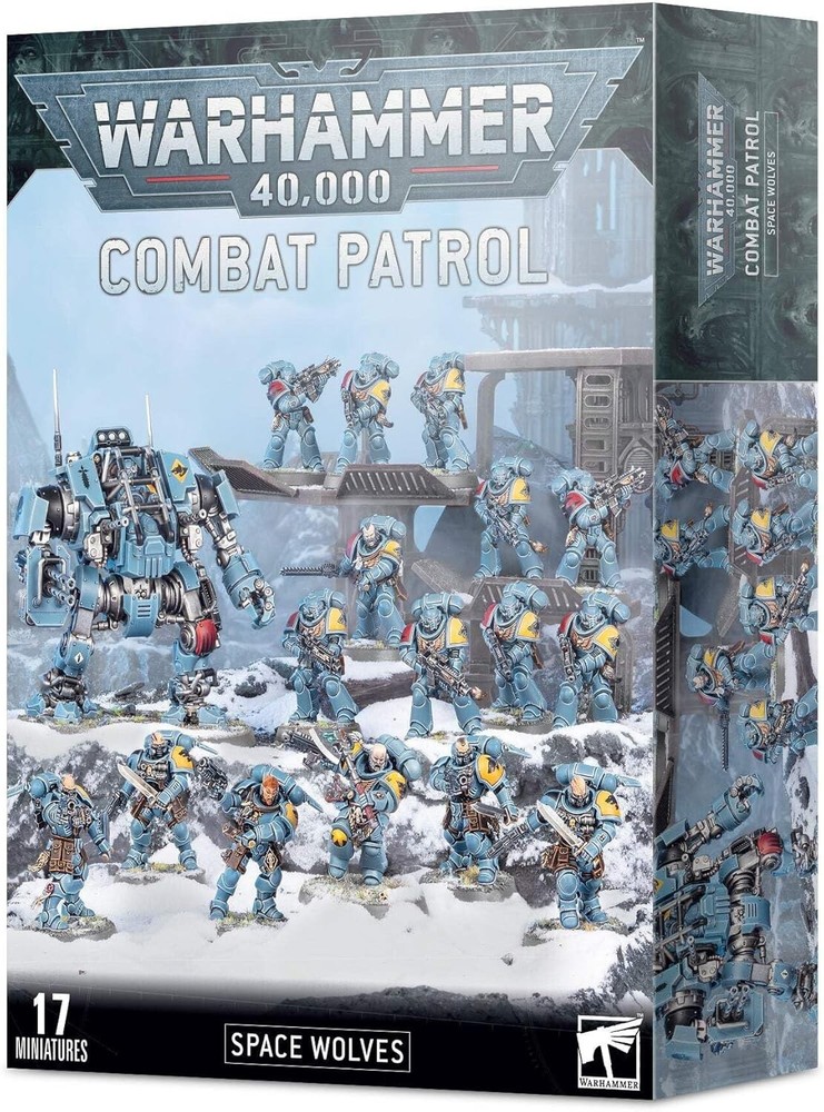 Warhammer 40,000 Space Wolves Combat Patrol - Miniatures for Gaming Enthusiasts