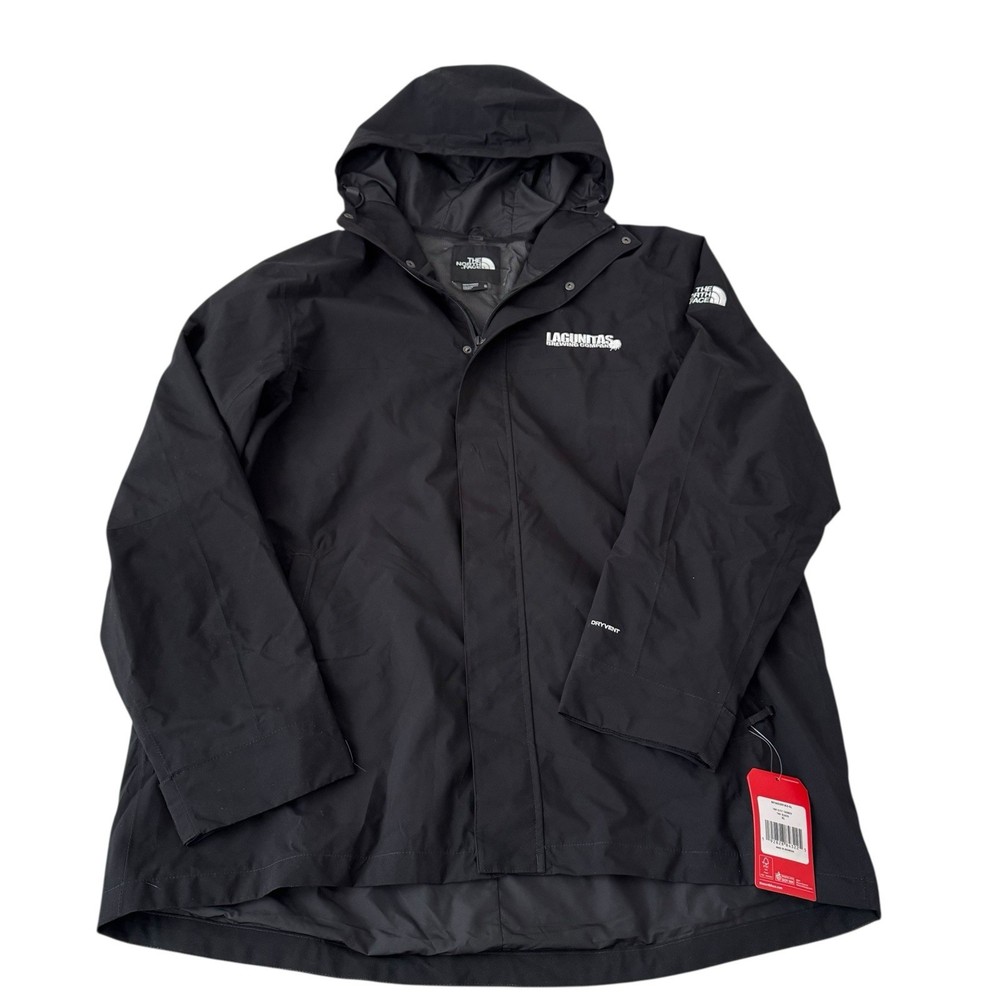 The North Face Black XL Hooded Trench Jacket for Men NWT Long Sleeve