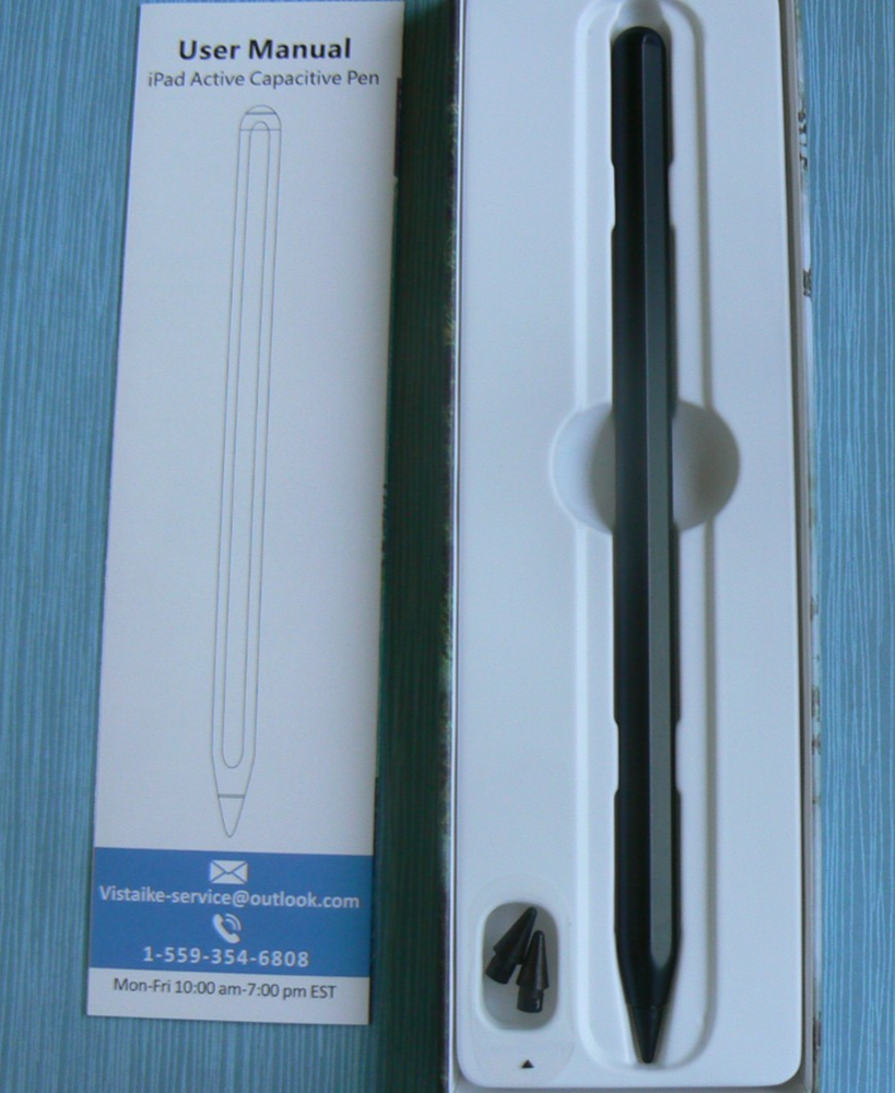 New iPad Active Stylus with Palm Rejection Wireless Black NIB