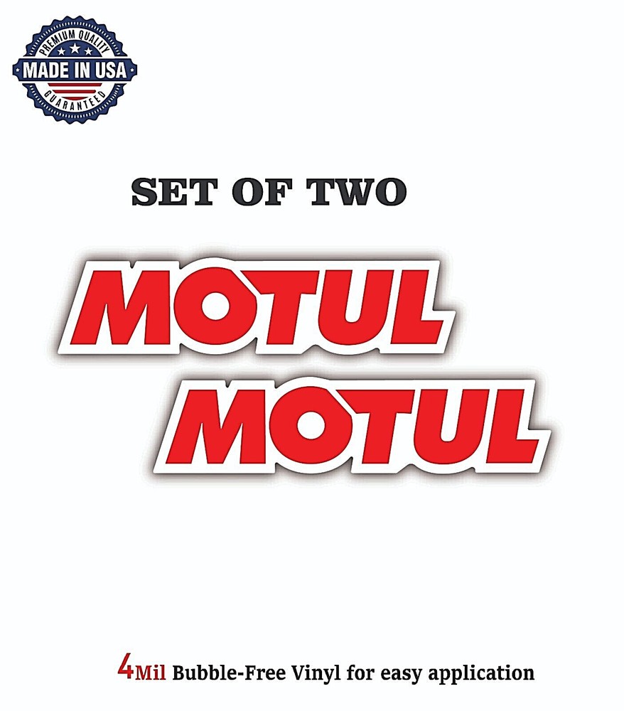 MOTUL RACING MOTOR OIL VINYL DECAL STICKER CAR BUMPER 4MIL BUBBLE FREE US MADE