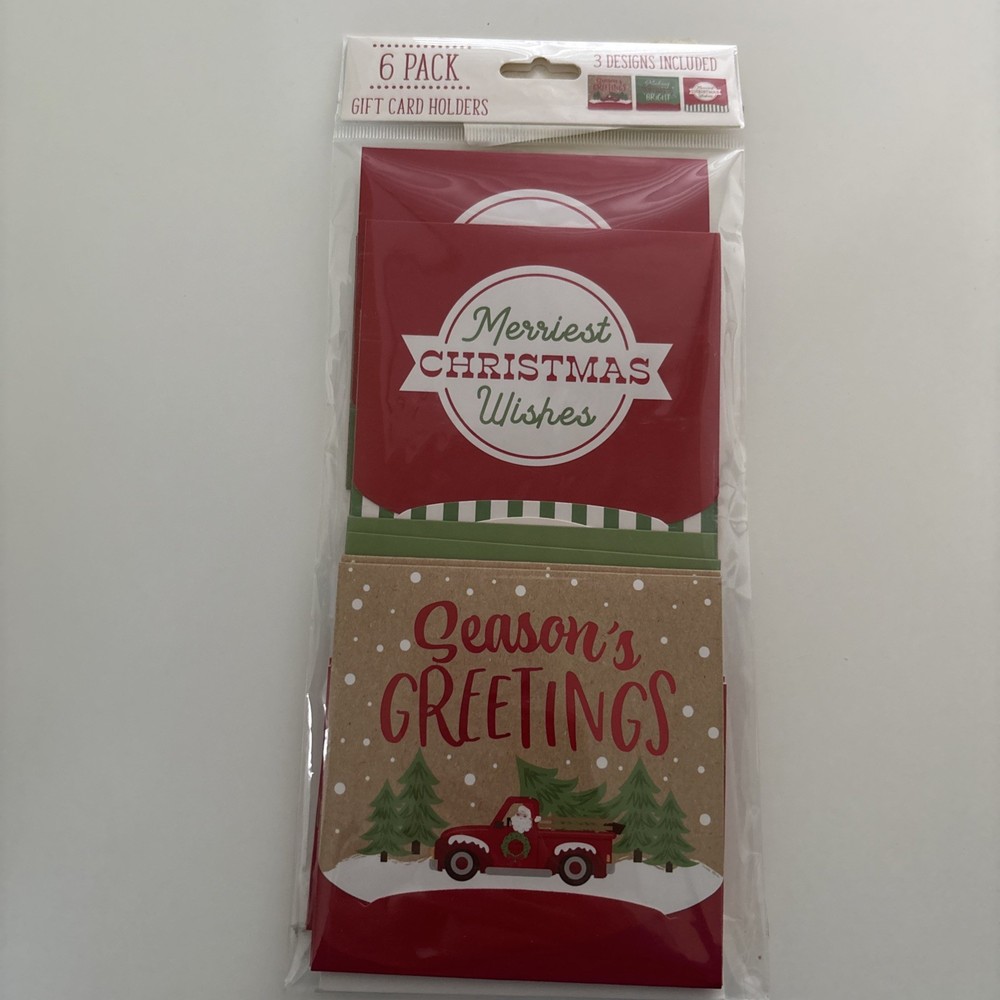 Christmas Gift Card Holders - 7 Pack - Festive & New-image