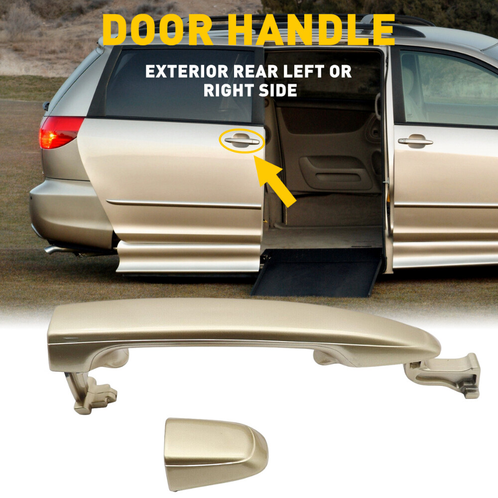 Rear Sliding Door Handle Passenger or Driver Side For Toyota Sienna 2004 -2010