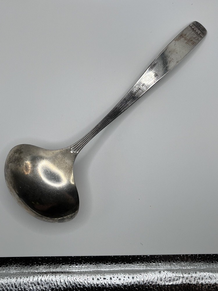 Reed & Barton Silverplate 1885 Oyster Ladle 9.38”