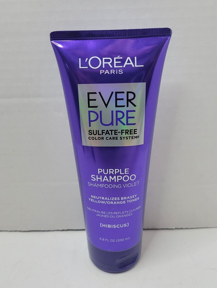 Loreal Paris EverPure Sulfate Free Purple Shampoo for Color-Treated Hair 6.8 oz