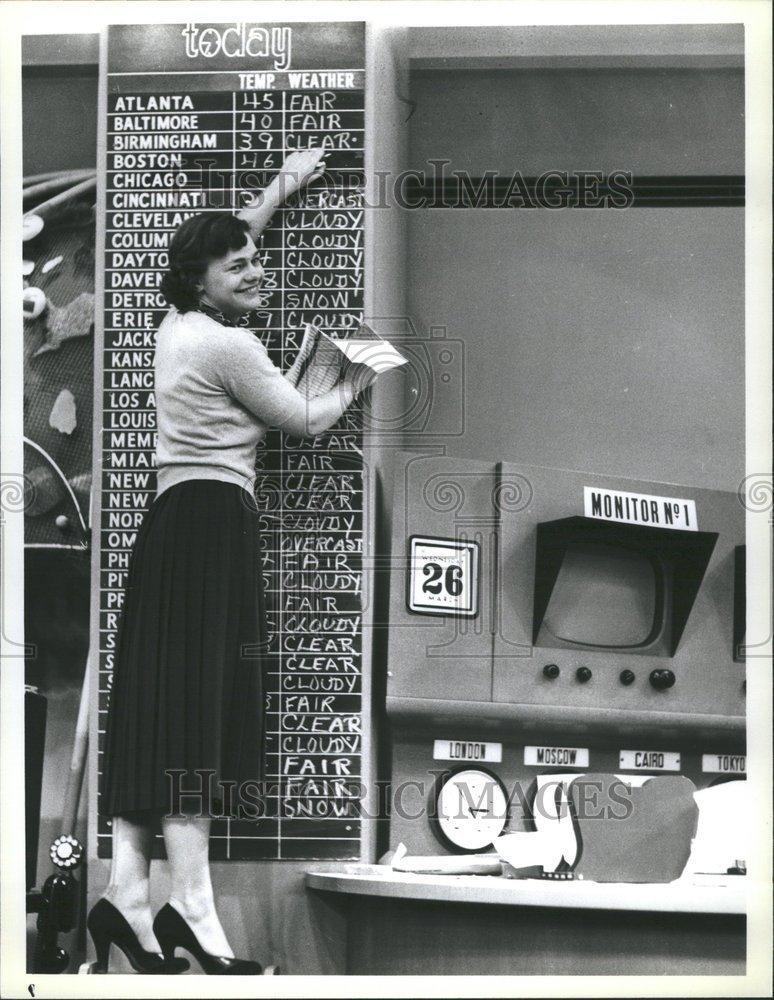 1952 Press Photo TV Program Estelle Parsons Actress NBC - RRR75905