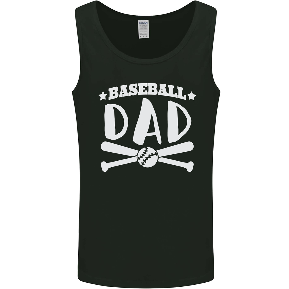 Baseball Dad Funny Fathers Day Mens Vest Tank Top