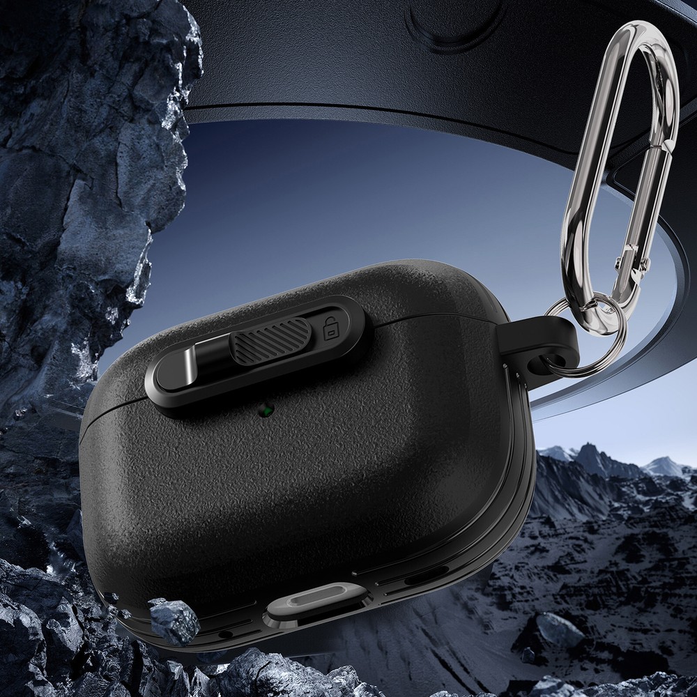 Rugged Protective Case Cover with Lock For Airpods Pro 3/2/1 Airpods 4/3/2/1