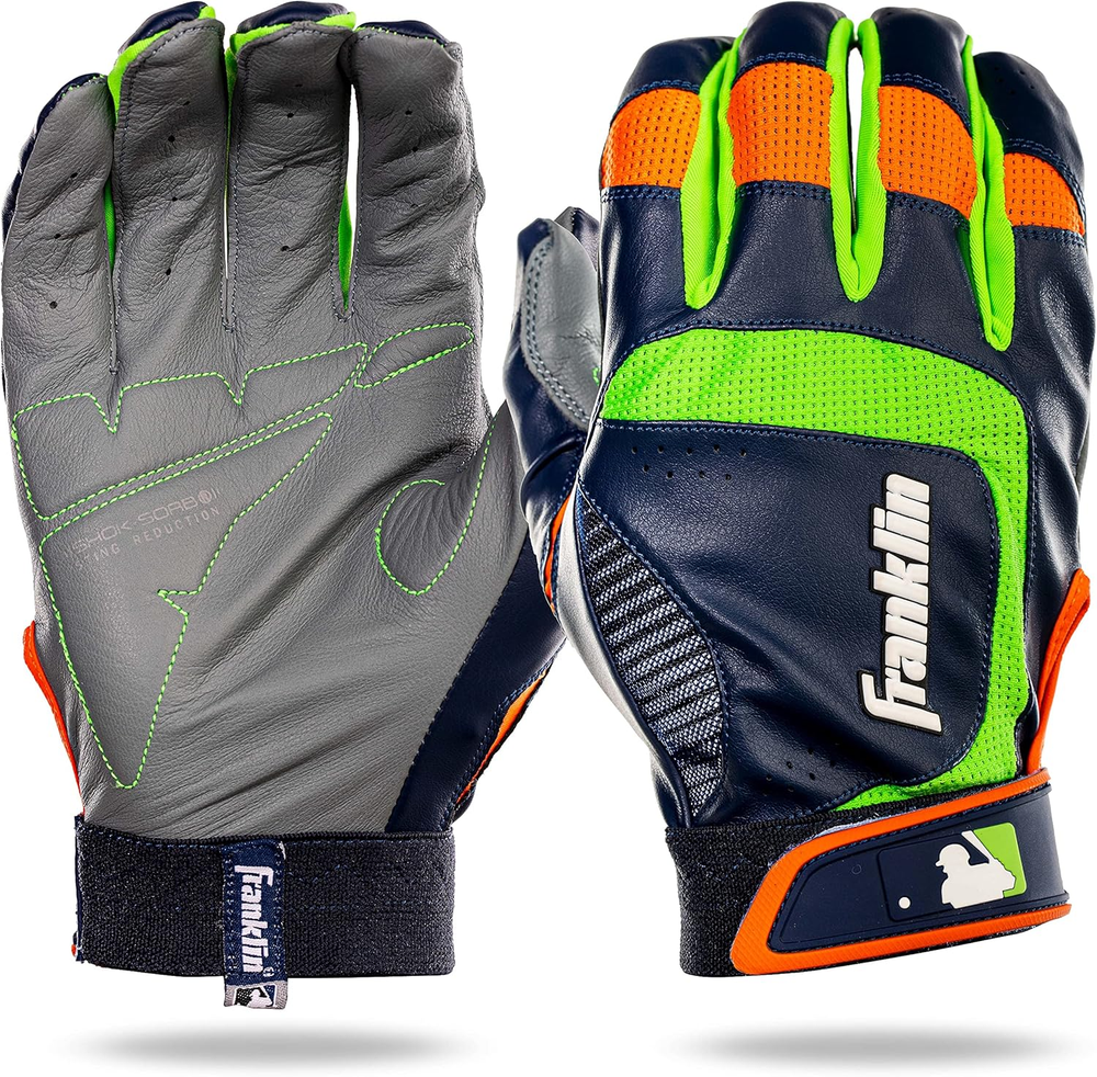 MLB Baseball Batting Gloves - Shok-Sorb X Batting Gloves for Baseball + Softball