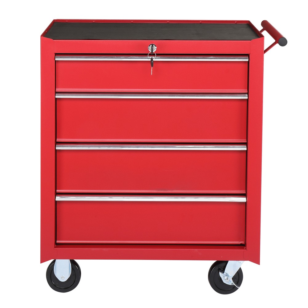 4 Drawers Rolling Tool Cart Tool Storage Cabinet Tool Organizer Box for Garage