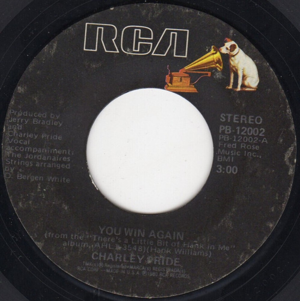 Charley Pride - You Win Again - RCA - PB-12002 - 7