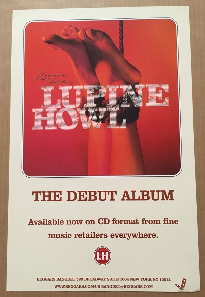 Spiritualized LUPINE HOWL Rare 2001 PROMO POSTER for Lunar CD 11x17 MINT USA