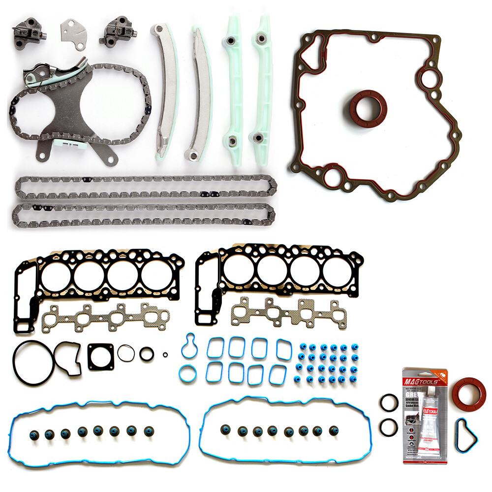 Timing Chain Kit and Head Gasket Set for 2002-2003 Dodge Ram 1500 4.7L V8 SOHC VIN N