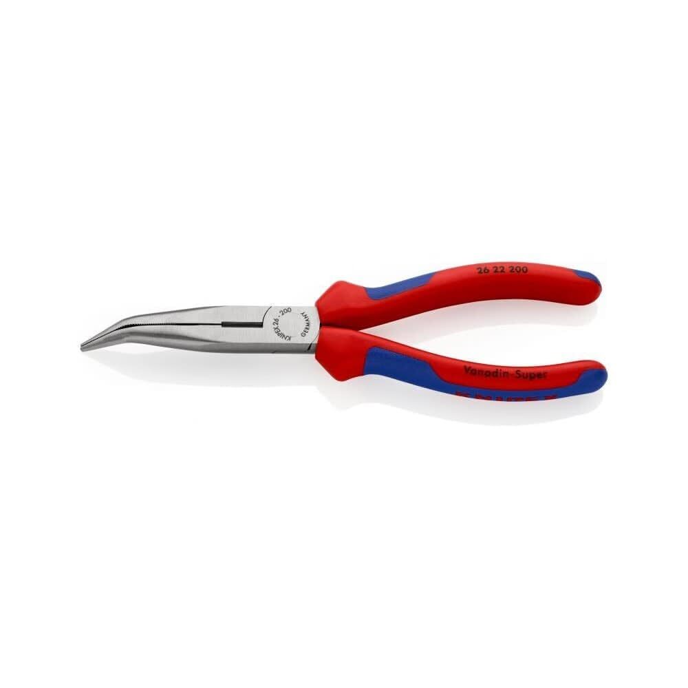 - 26 22 200 SBA Tools - Long Nose Pliers With Cutter, 40 Degree Angled, Multi...