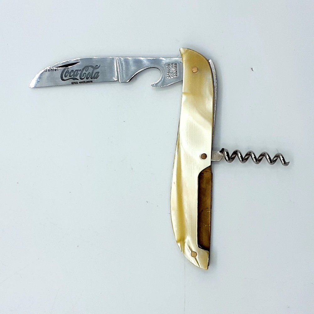Coca Cola Rostfrei Altenbach Solingen Pocket Knife Cork Screw Bottle Opener