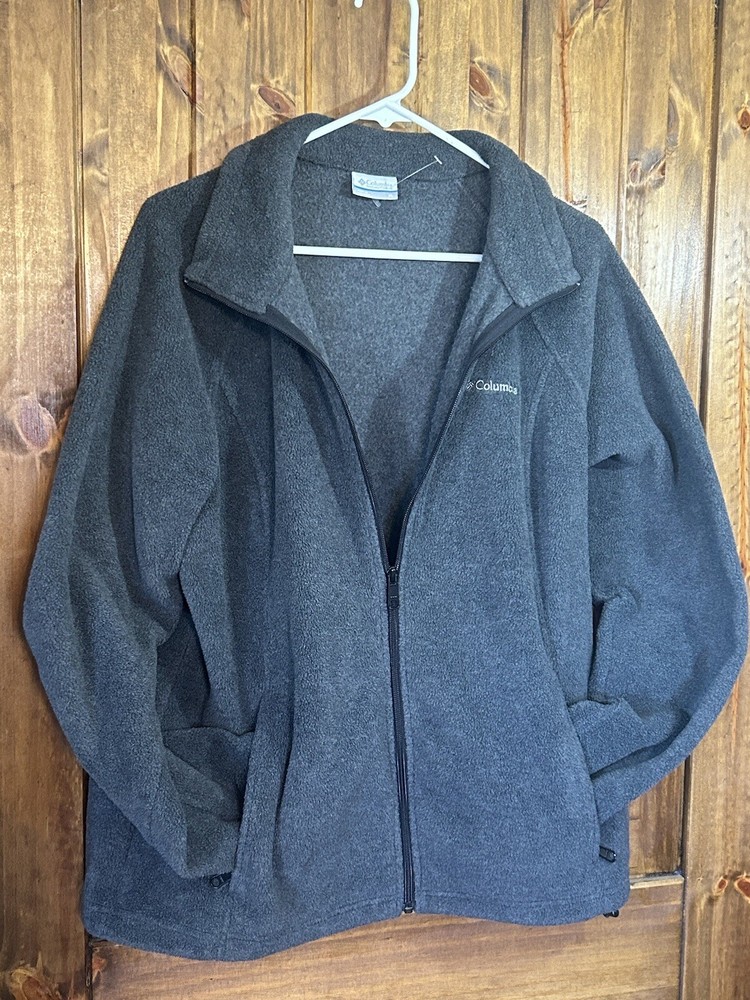 Columbia Men’s XL Gray Fleece Zip-Up Jacket