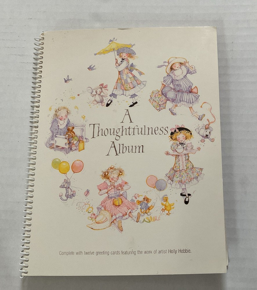 Holly Hobbie Vintage Thoughtfulness Album With 12 Greeting Cards, No Writing