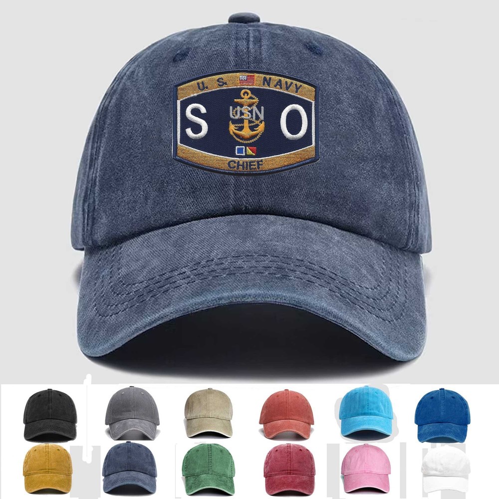 Custom Embroidered Hat SOC Chief Special Warfare Operator, Veteran Cap, Gift