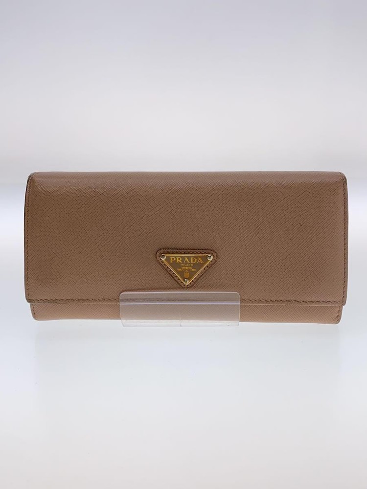 Prada Pink Leather Long Wallet for Women 1MH132