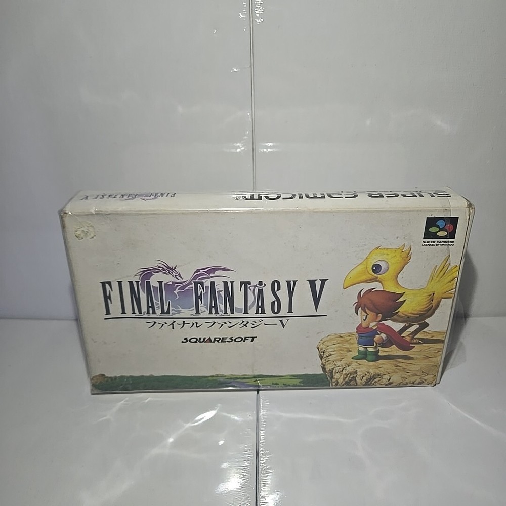 Final Fantasy V -Super Famicom Complete In Box W/ Original Seal