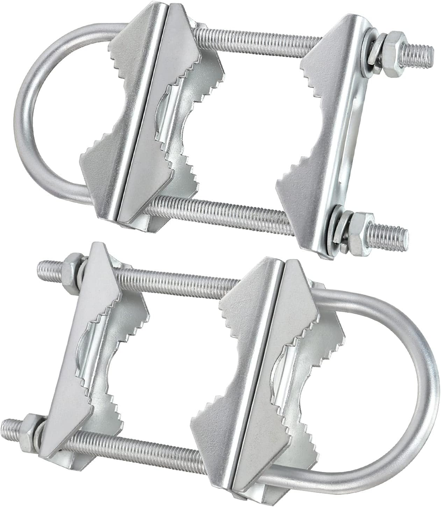Heavy Duty V-Jaw Mast Clamp with U-Bolts for Mast-to-Mast Mounting-image