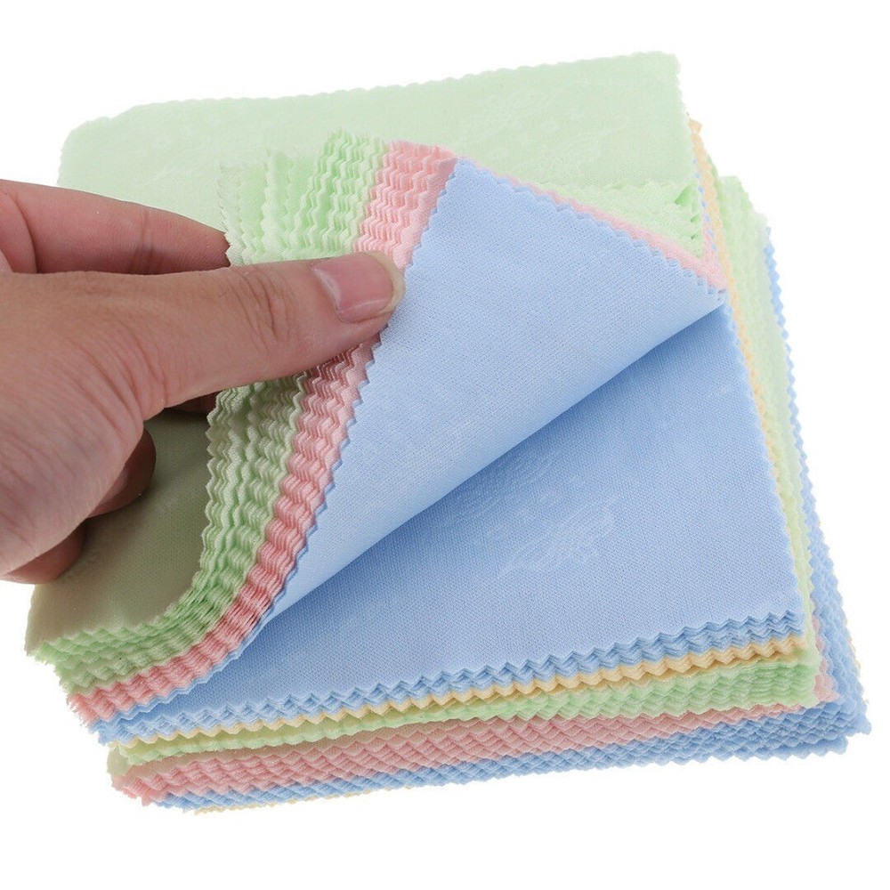 100x Ultra-Soft Microfiber Cleaning Cloths for Screens Lenses Glasses W4