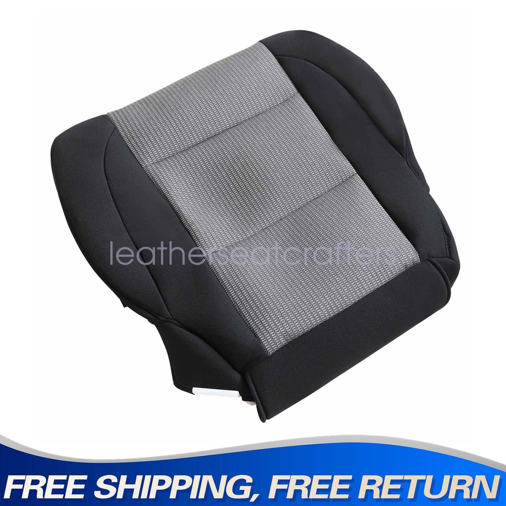 2004-2007 Nissan Titan Gray/Black Driver Bottom Cloth Seat Cover Replacement