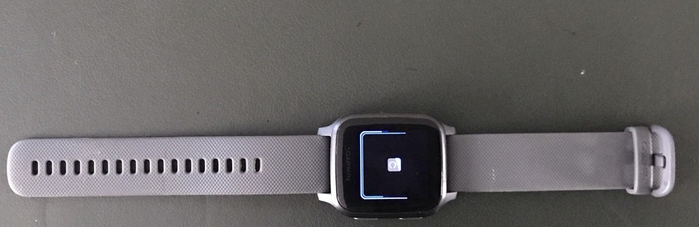 Garmin Venu Smartwatch with Slate Aluminum Bezel and Shadow Gray Case