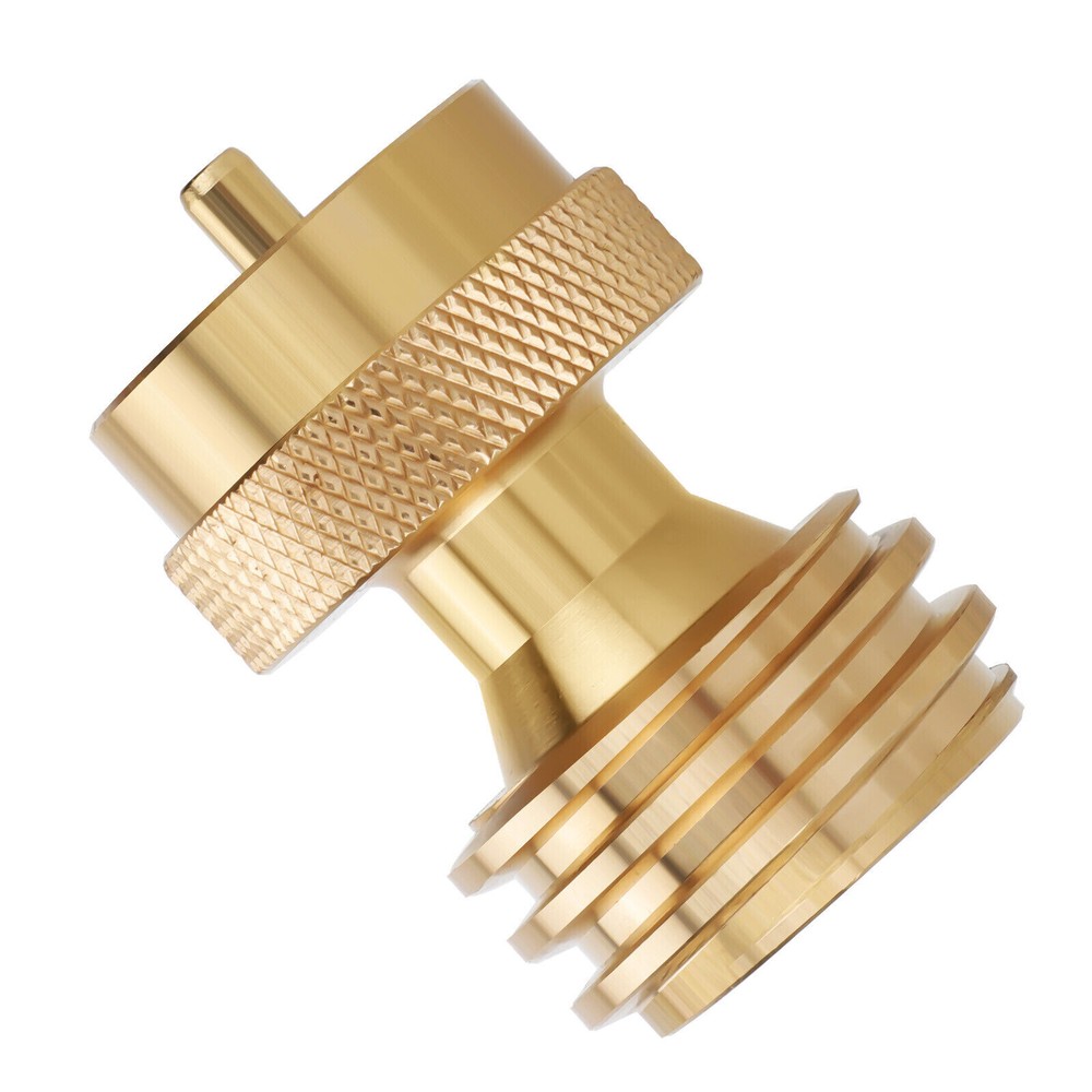 1pc Brass Propane Refill Tank Adapter Fill 1 Lb Bottle From 20 Lb Tank