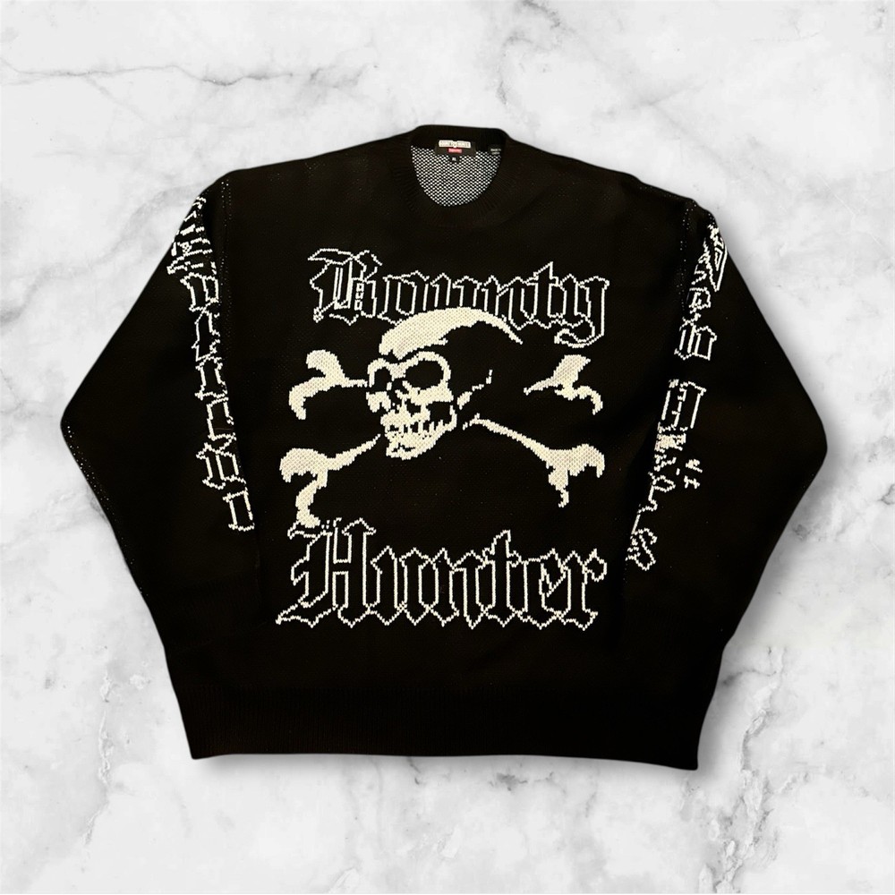 Supreme X Bounty Hunter Knit Sweater Black Size XL Large Men’s Knit Jumper FW23