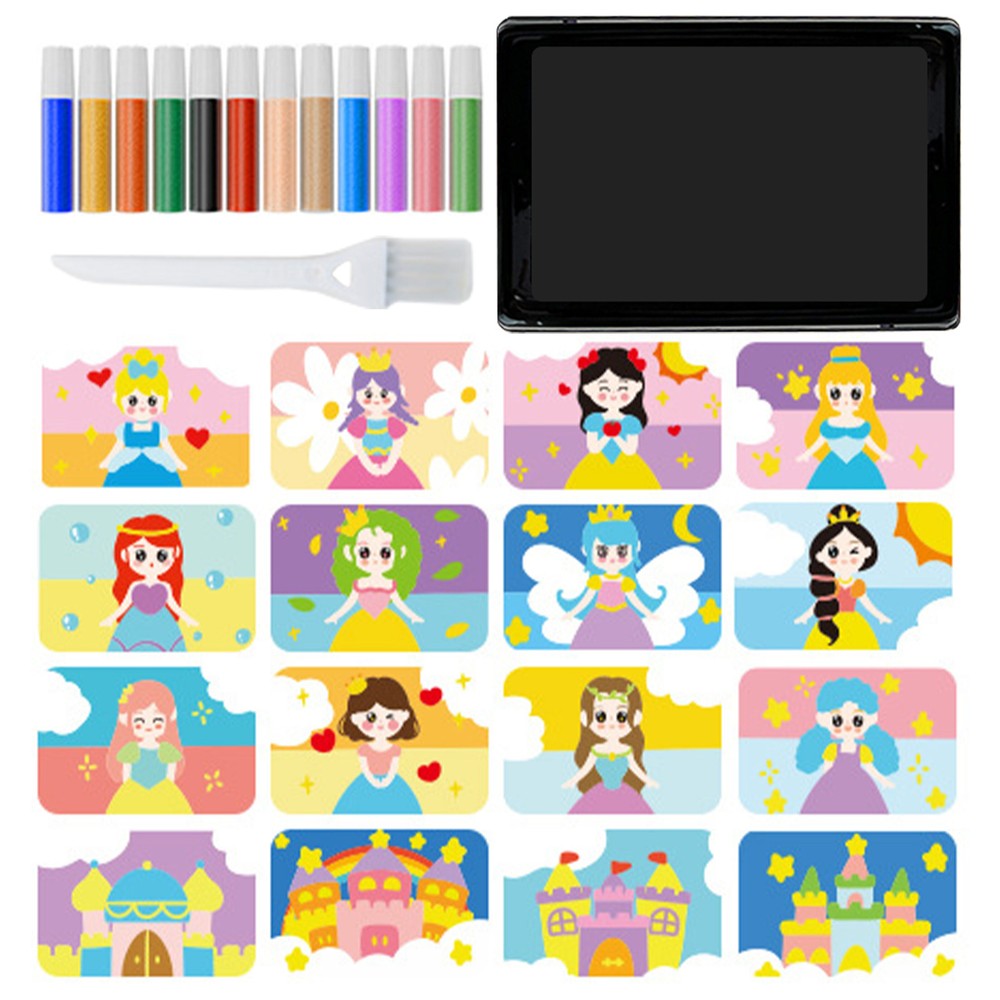 Sand Art Kits For Kids Colored Sand Art Pictures Peel And Stick Kits 12 Colors