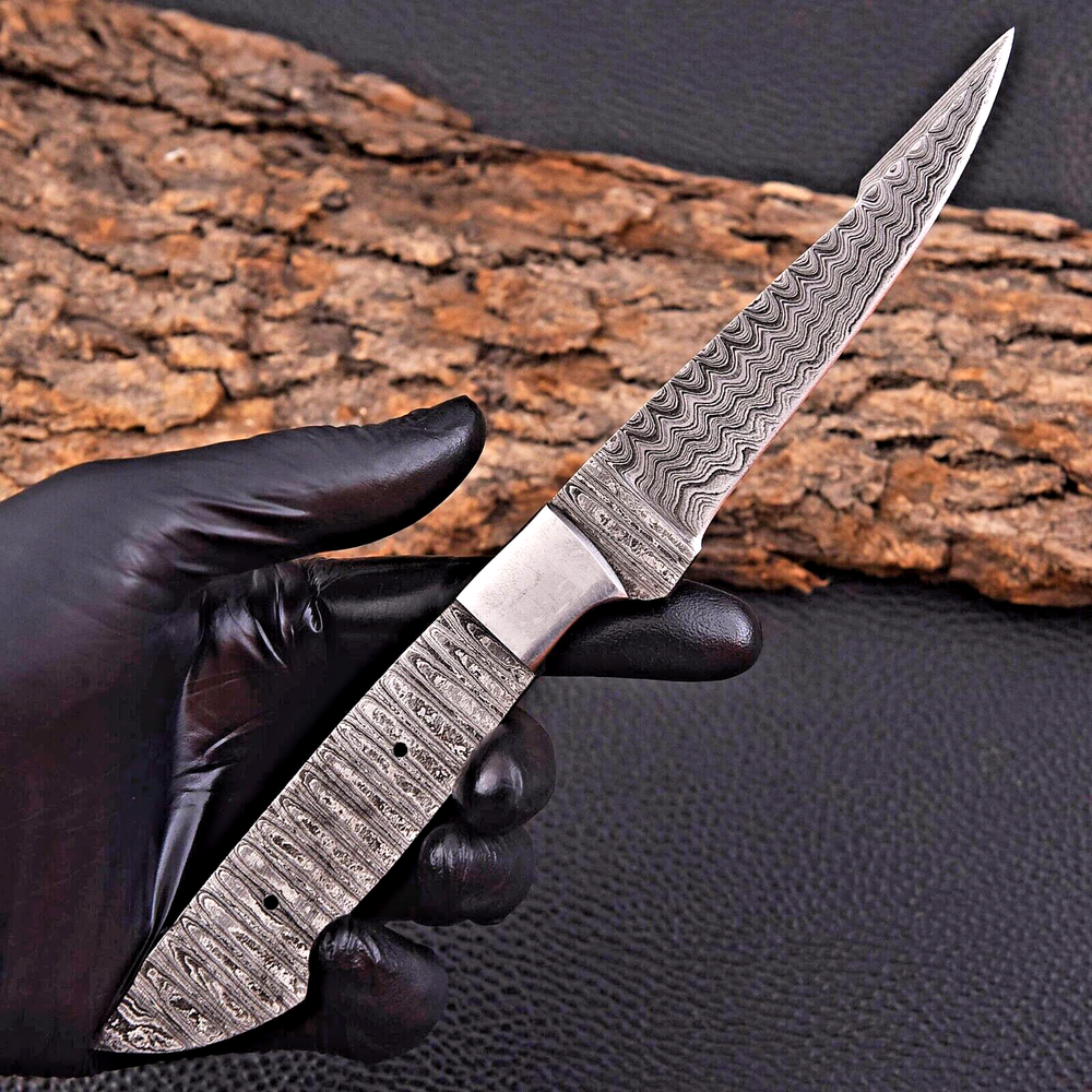 Full Tang Hand-Forged Damascus Steel Chef Steak Knife Blade 2863